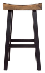 Glosco 2 Two-Tone Brown Wood Tall Stools