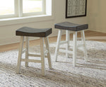 Glosco 2 Two-Tone Wood Stools