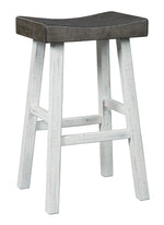 Glosco 2 Two-Tone Wood Tall Stools