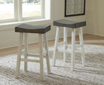 Glosco 2 Two-Tone Wood Tall Stools