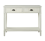 Goverton White Wood Console Sofa Table