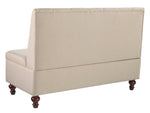 Gwendale Light Beige Fabric Storage Bench