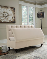 Gwendale Light Beige Fabric Storage Bench