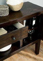 Haddigan Dark Brown Wood Server