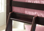 Halanton Dark Brown Wood Twin/Twin Bunk Bed