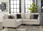 Hallenberg 2-Pc Fog Fabric Sectional with LAF Sofa (Oversized)