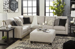 Hallenberg 3-Pc Fog Fabric Sectional with LAF Sofa (Oversized)