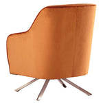 Hangar Orange Velvet Accent Chair