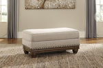 Harleson Wheat Fabric Ottoman