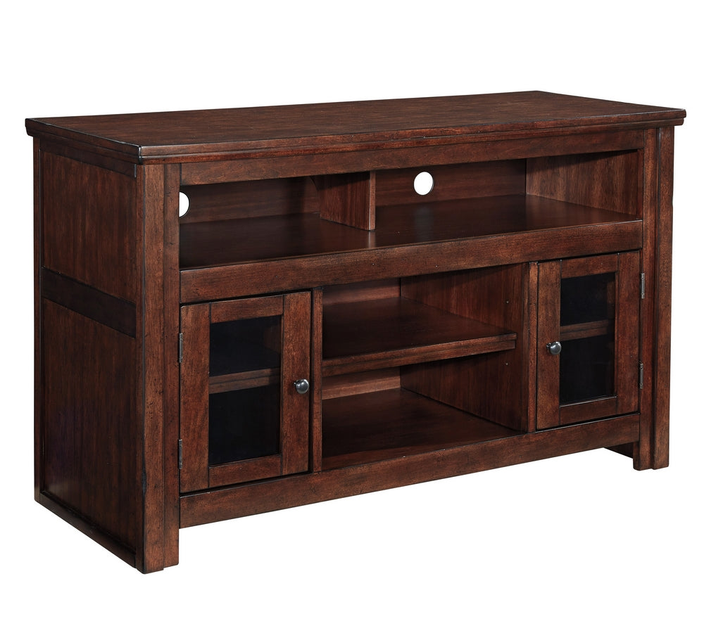 Harpan Reddish Brown Wood Medium TV Stand