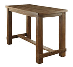 Sania Natural Tone Wood Rectangular Bar Table