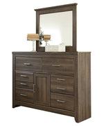 Juararo Dark Brown Wood Dresser Mirror