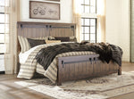 Lakeleigh Brown Wood Cal King Panel Bed