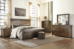 Lakeleigh Brown Wood Queen Panel Bed