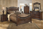 Leahlyn Warm Brown Wood Dresser Mirror