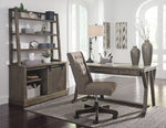 Luxenford Grayish Brown Wood Home Office Large Desk