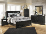 Maribel 6-Pc Black Wood King Panel Bedroom Set