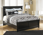 Maribel 6-Pc Black Wood King Panel Bedroom Set