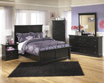 Maribel Black Wood 5-Drawer Chest