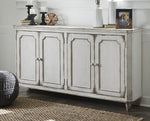 Mirimyn Antique White Wood Accent Cabinet