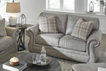 Olsberg Steel Suede-Like Fabric Loveseat