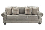 Olsberg Steel Suede-Like Fabric Sofa (Oversized)