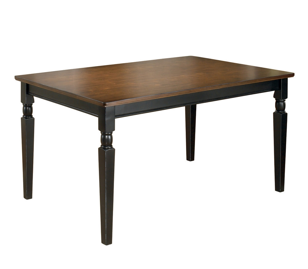 Owingsville Brown/Black Wood Dining Table