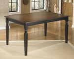 Owingsville Brown/Black Wood Dining Table