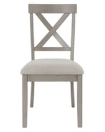 Parellen 2 Gray Wood/Fabric Side Chairs