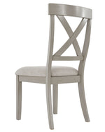 Parellen 2 Gray Wood/Fabric Side Chairs