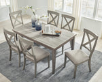 Parellen Gray Wood Rectangular Dining Table