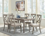 Parellen Gray Wood Rectangular Dining Table