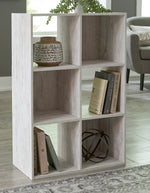 Paxberry Whitewash Wood 6-Cube Organizer