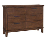 Ralene Medium Brown Wood 6-Drawer Dresser