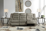 Segburg Cobblestone Fabric Manual Recliner Sofa