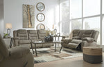 Segburg Cobblestone Fabric Manual Recliner Sofa