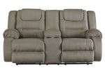 Segburg Cobblestone Fabric Manual Recliner Loveseat