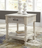 Shawnalore Whitewash Wood End Table