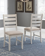 Skempton 2 Light Brown/White Side Chairs