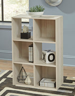 Socalle Natural Tone Wood 6-Cube Organizer