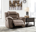 Stoneland Fossil Faux Leather Power Rocker Recliner