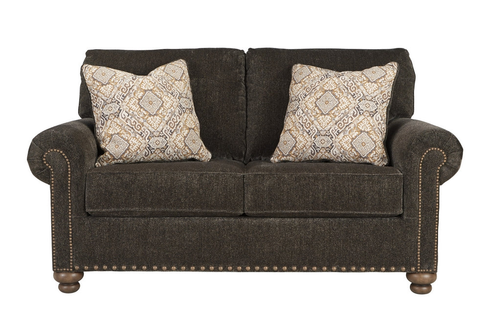 Stracelen Sable Chenille Fabric Loveseat