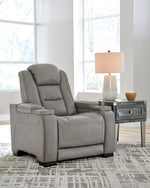 The Man-Den Gray Power Recliner