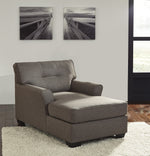 Tibbee Slate Fabric Chaise