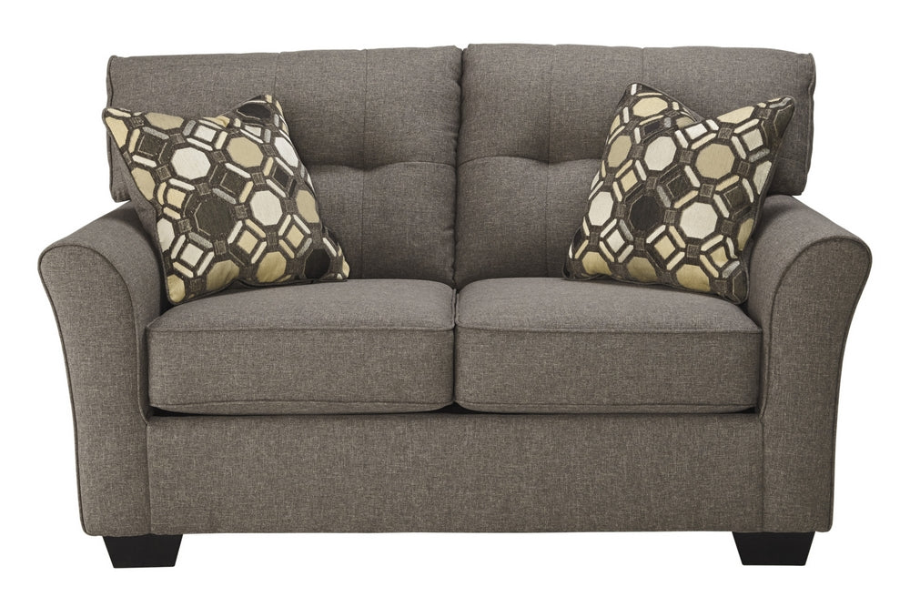 Tibbee Slate Fabric Loveseat