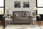 Tibbee Slate Fabric Loveseat