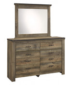 Trinell Brown Wood Dresser Mirror