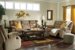 Tulen Mocha Chenille Manual Recliner Sofa