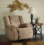 Tulen Mocha Chenille Manual Rocker Recliner