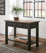 Tyler Creek Grayish Brown/Black Wood Sofa Table